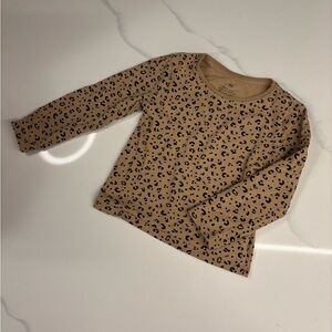 H&M Cheetah Long Sleeve Shirt